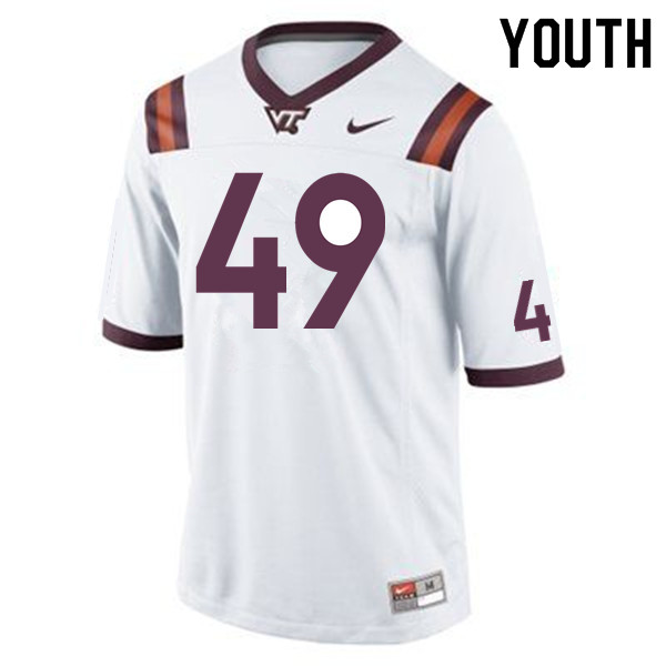 Youth #49 Tremaine Edmunds Virginia Tech Hokies College Football Jerseys Sale-Maroon